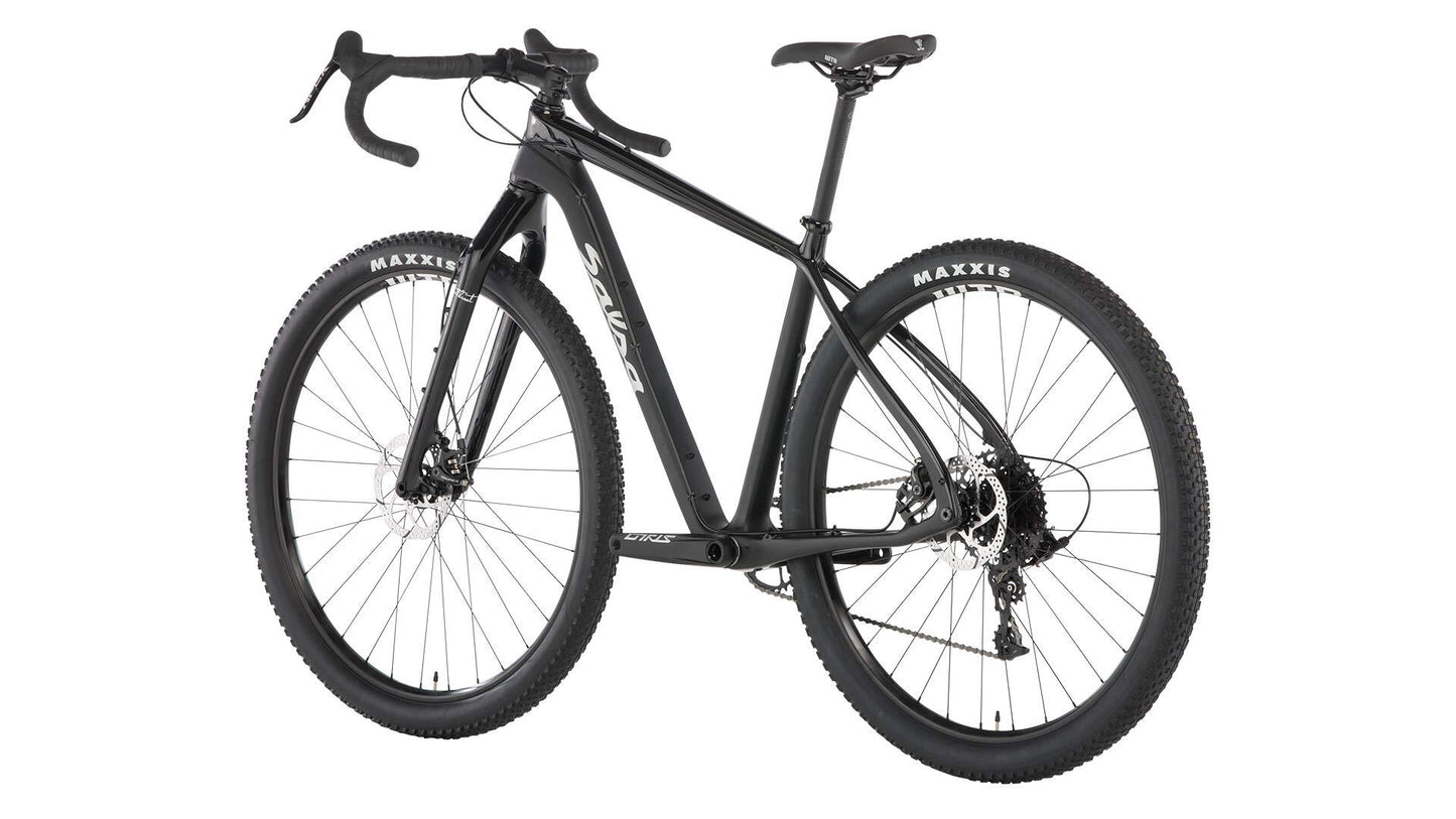 Salsa Cutthroat Apex 1 bike black color rear three-quarter view