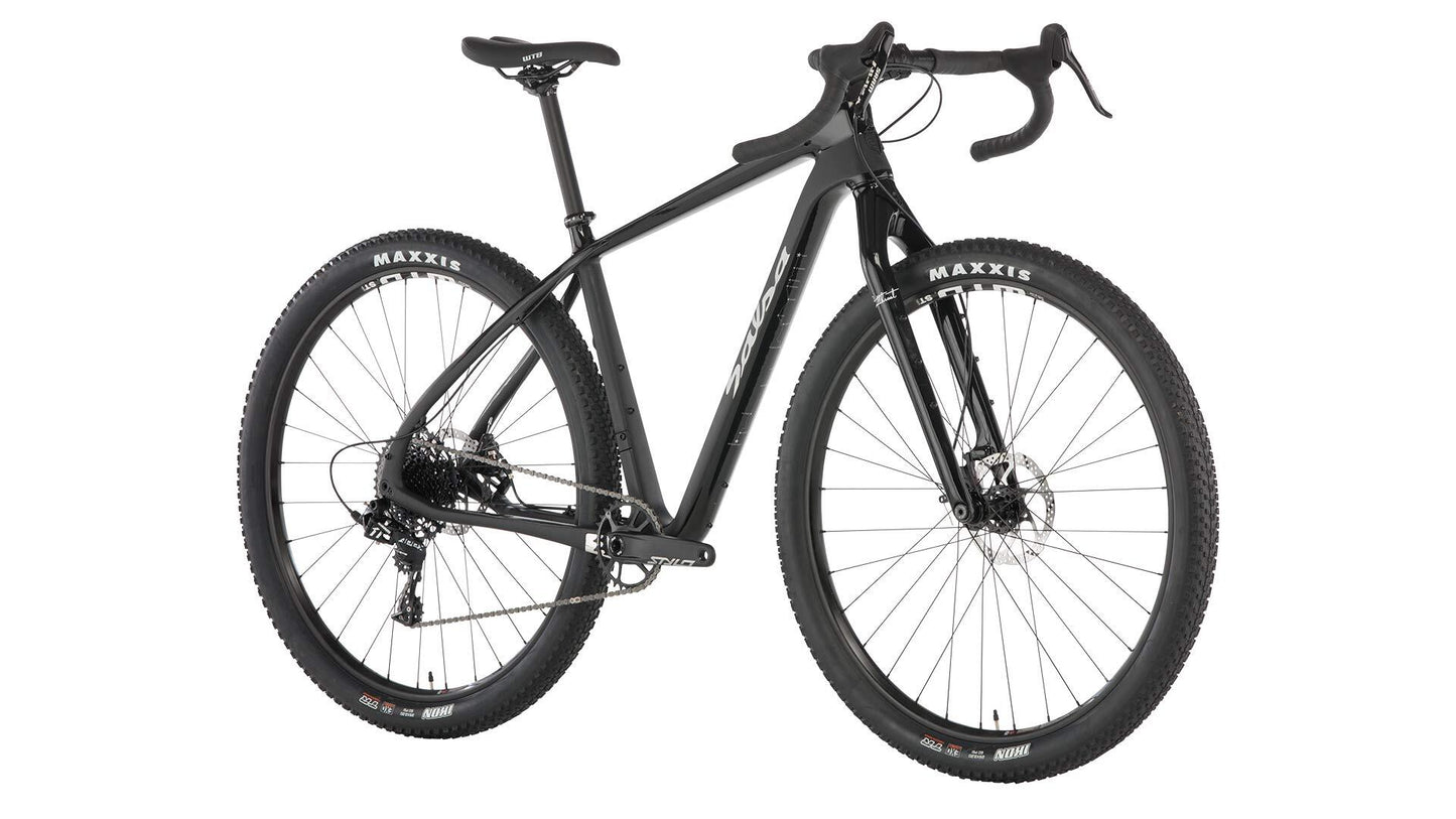 Salsa Cutthroat Apex 1 bike black color front three-quarter view