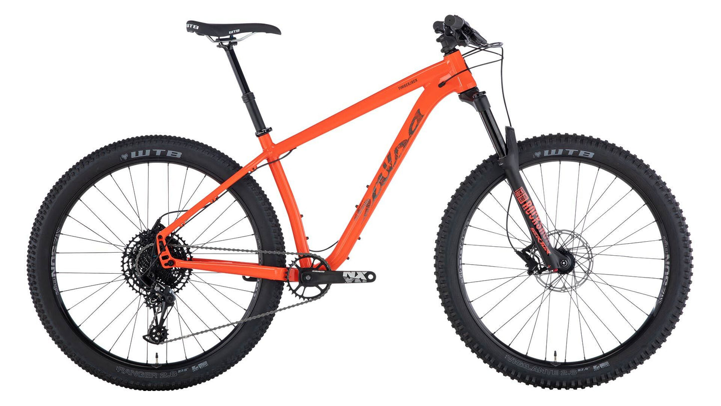 Salsa Timberjack NX Eagle 27.5 bike orange color side view