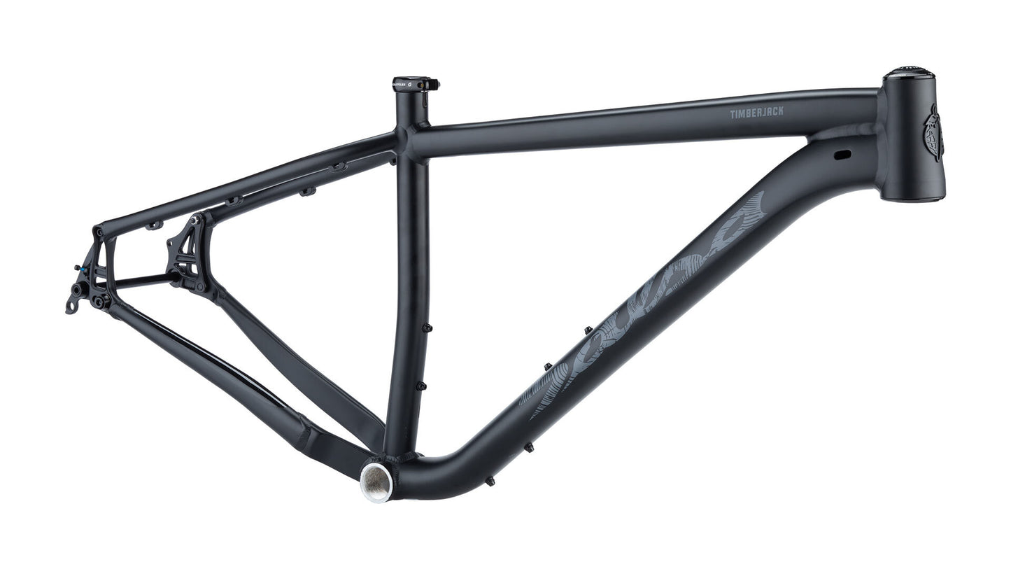 Salsa Timberjack frame black color side view