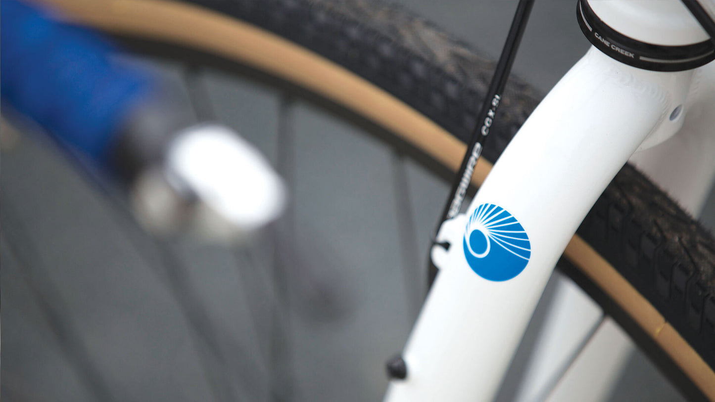 Salsa Marrakesh Drop Bar ACA bike white color fork close-up
