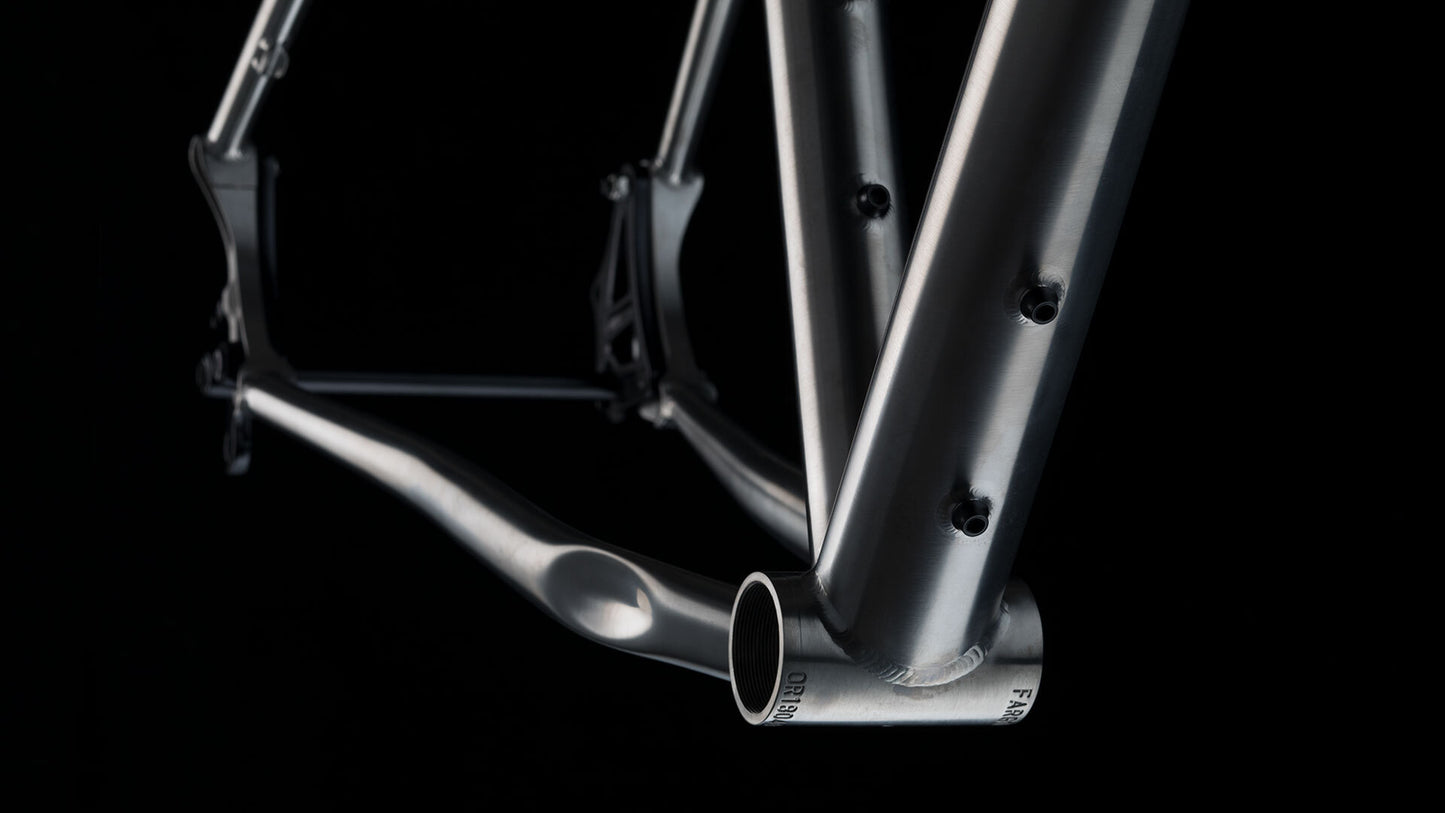 Salsa Fargo Ti frameset with carbon fork bottom bracket area focus
