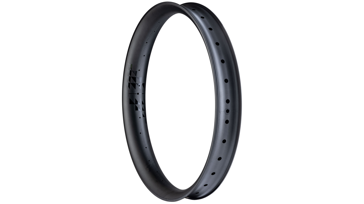 45nrth Levitas Fat Bike Rim - Black - three quarter view