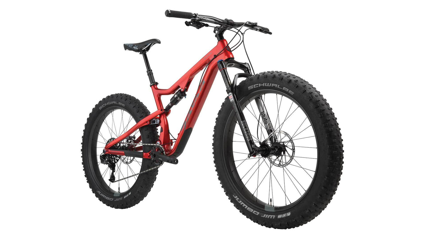 Salsa Bucksaw Carbon bike red color front three-quarter view