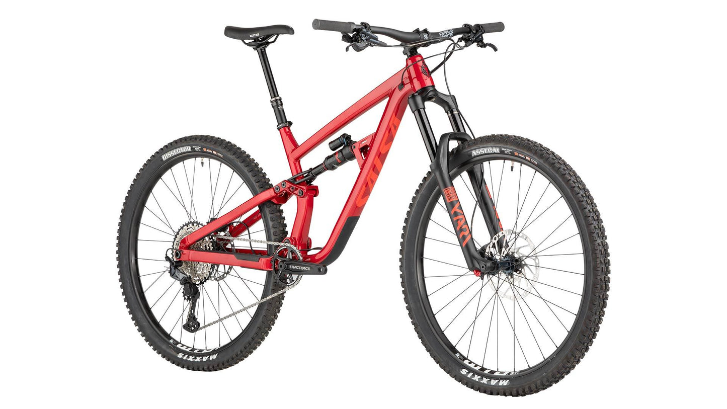 Salsa Blackthorn SLX bike red color front three-quarter view
