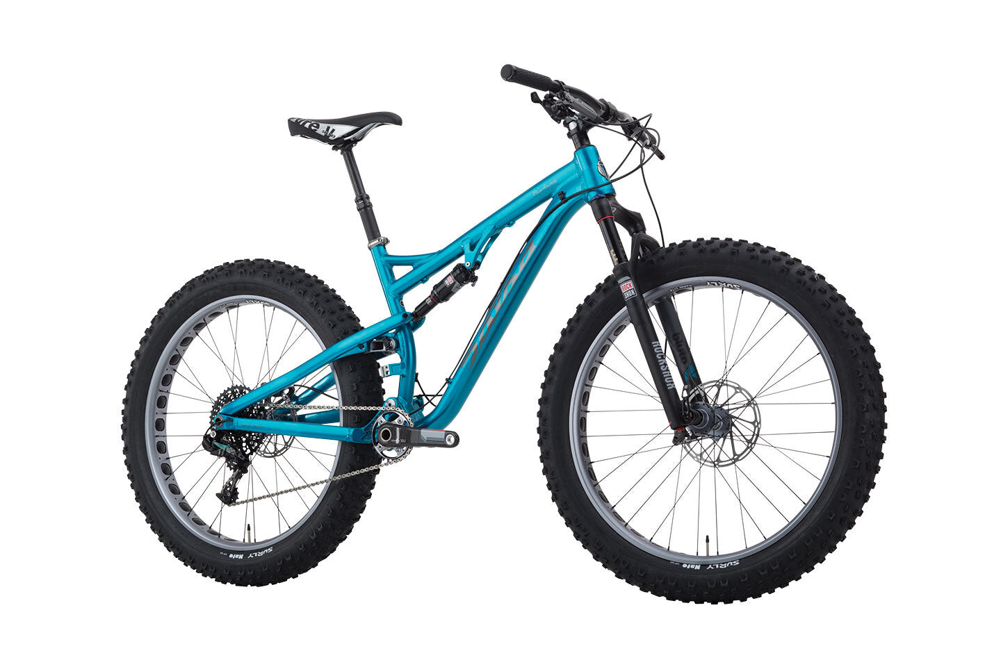 Salsa Bucksaw 1 blue color front three-quarter view