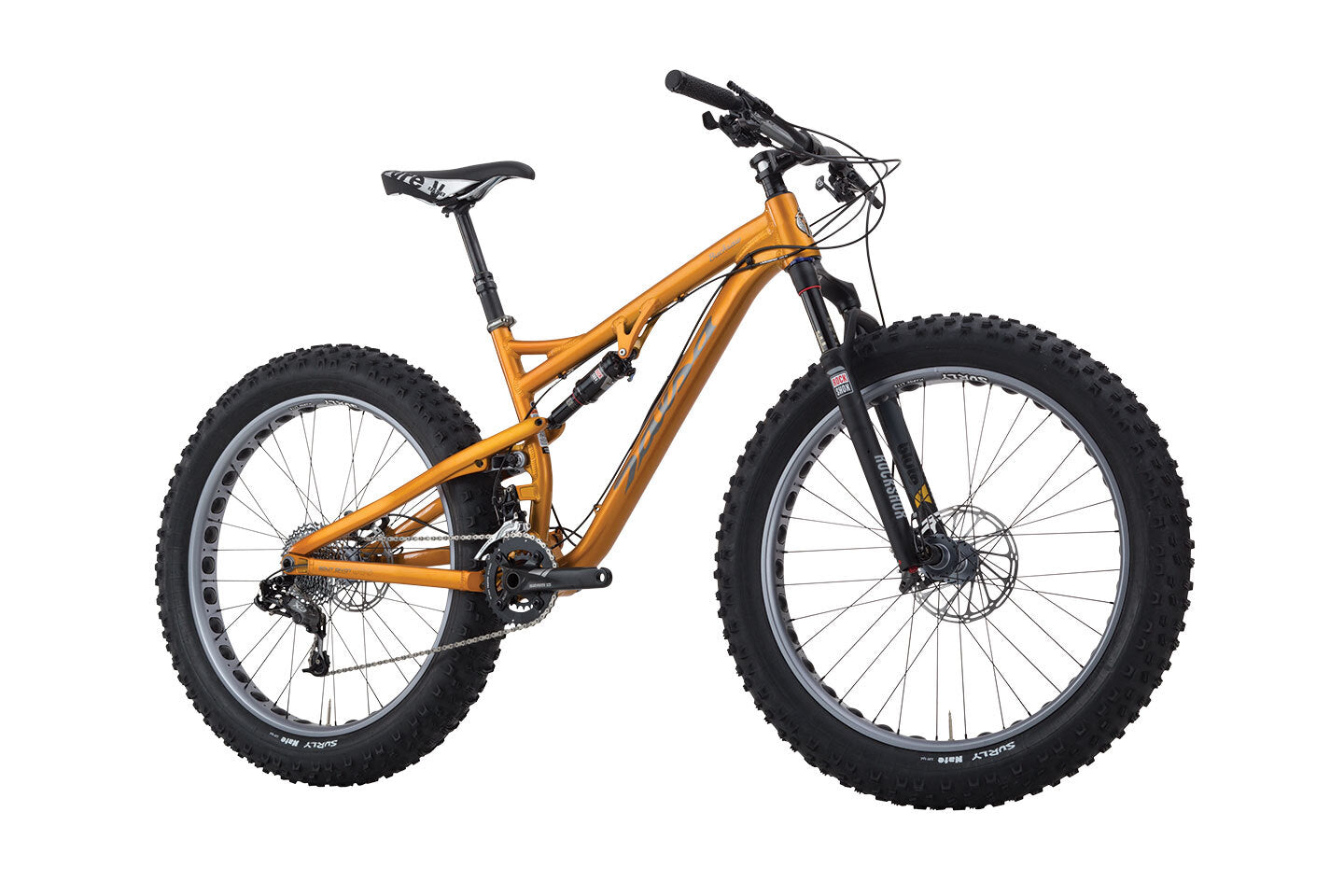 Salsa Bucksaw 2 bike yellow color front three-quarter view