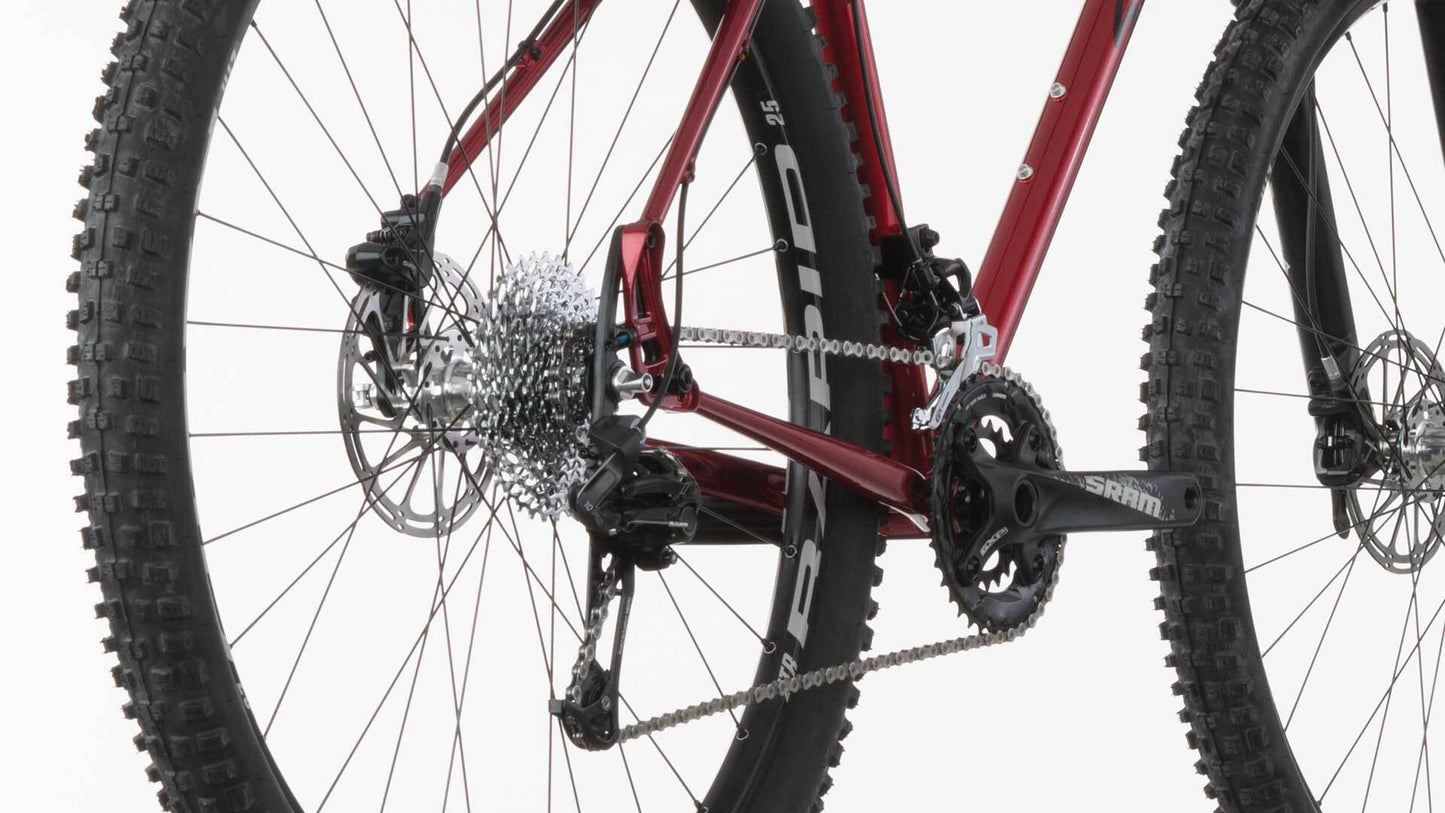 Salsa El Mariachi GX bike red rear of bike focus