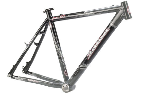 Salsa Juan Solo single speed frame gray color side view
