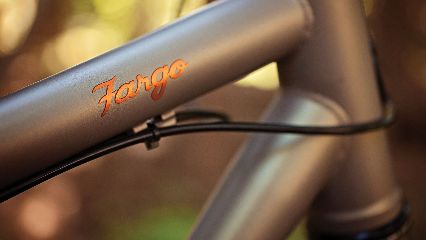 Salsa Fargo 27.5 Plus Rival bike top tube decal focus