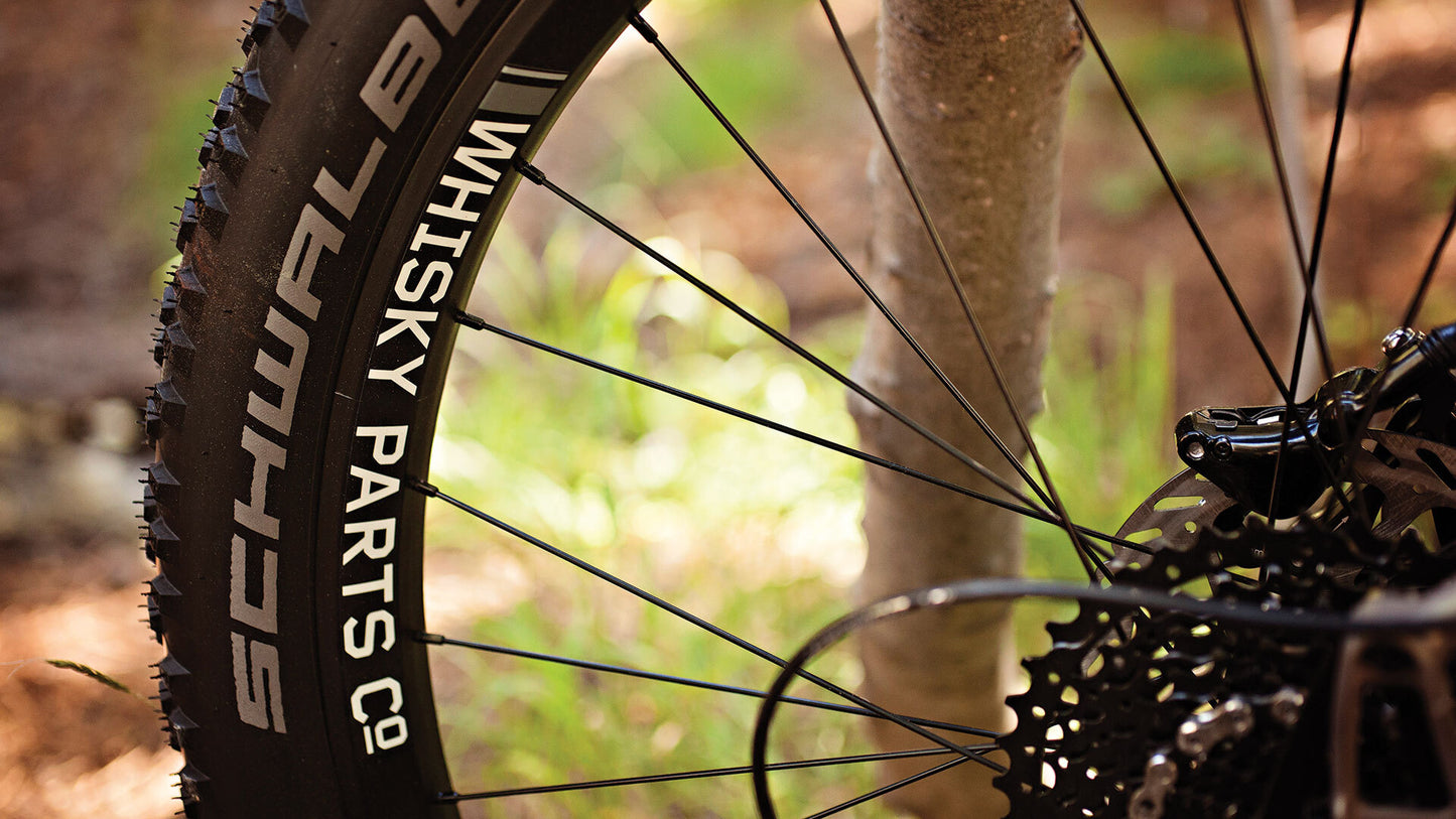 Salsa Fargo 27.5 Plus Rival bike rear rim and tire focus