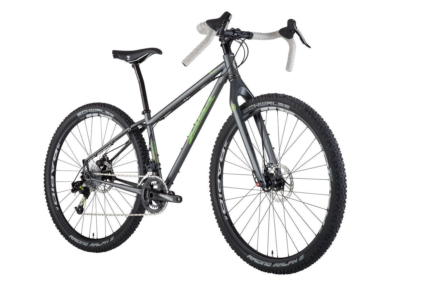 Salsa Fargo 2 bike gray color front three-quarter view