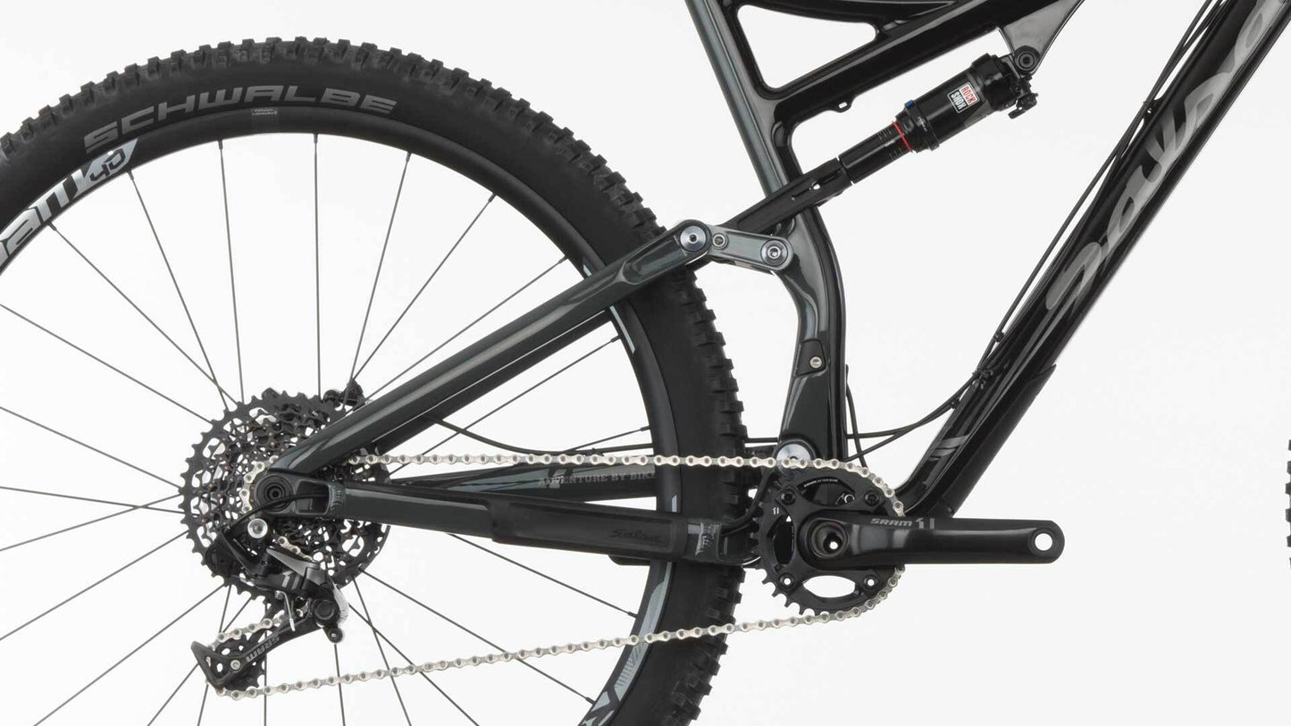 Salsa Horsethief Carbon XO1 bike black color rear end focus