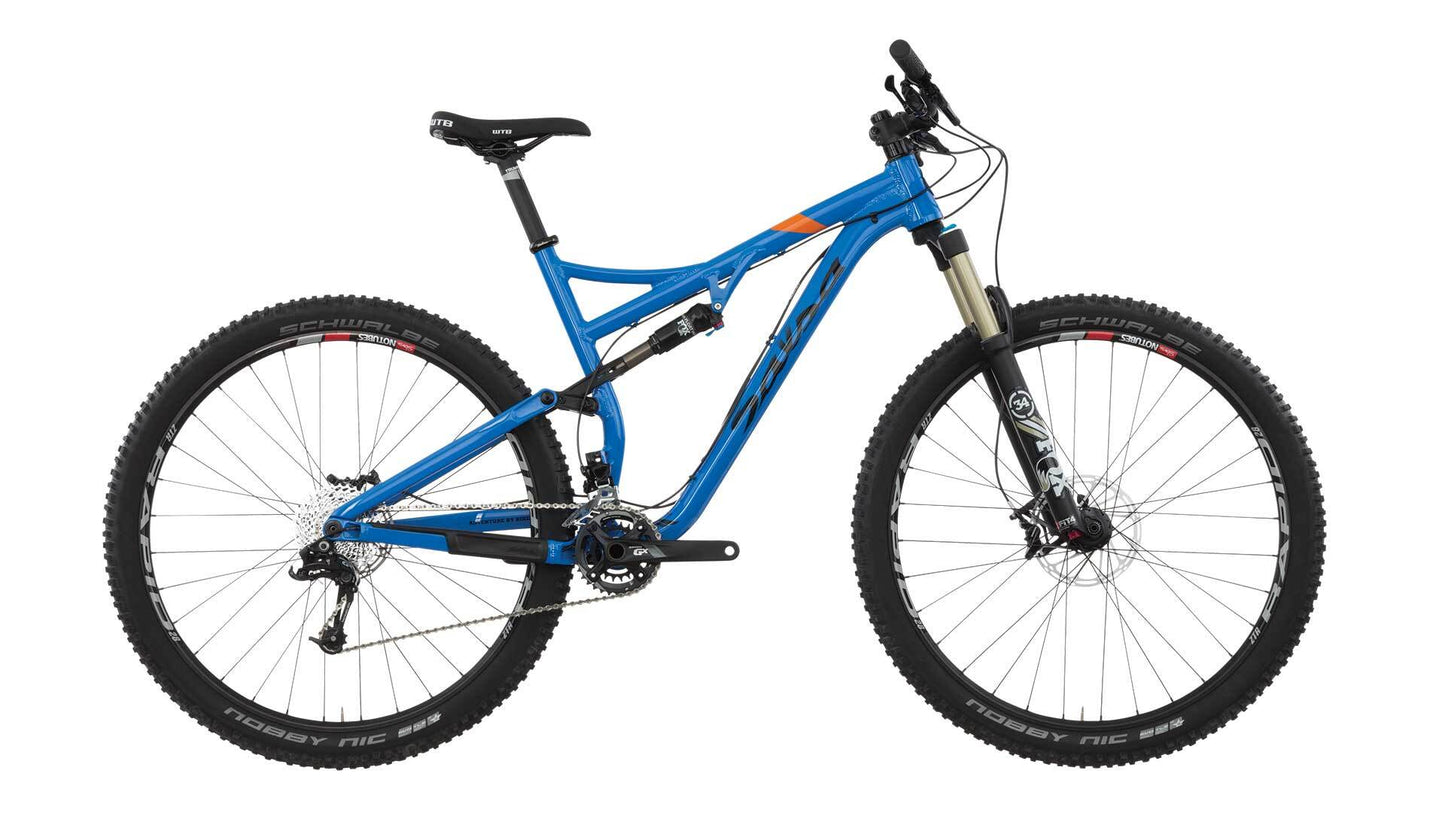 Salsa Horsethief GX 2x10 bike blue color side view
