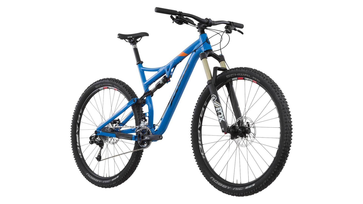 Salsa Horsethief GX 2x10 bike blue color front three-quarter view