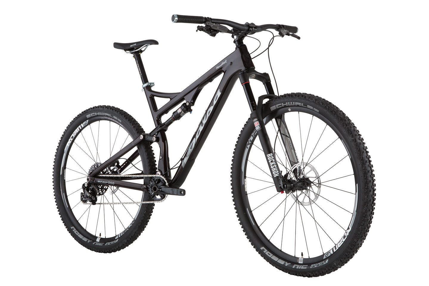 Salsa Horsethief Carbon 1 bike black color front three-quarter view