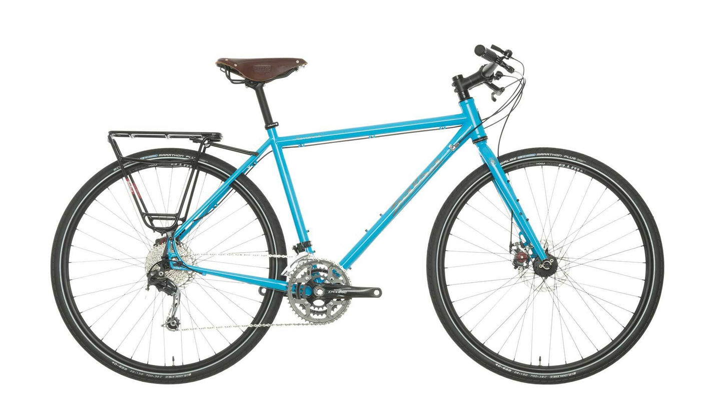 Salsa Marrakesh Flat Bar Deore bike blue color side view