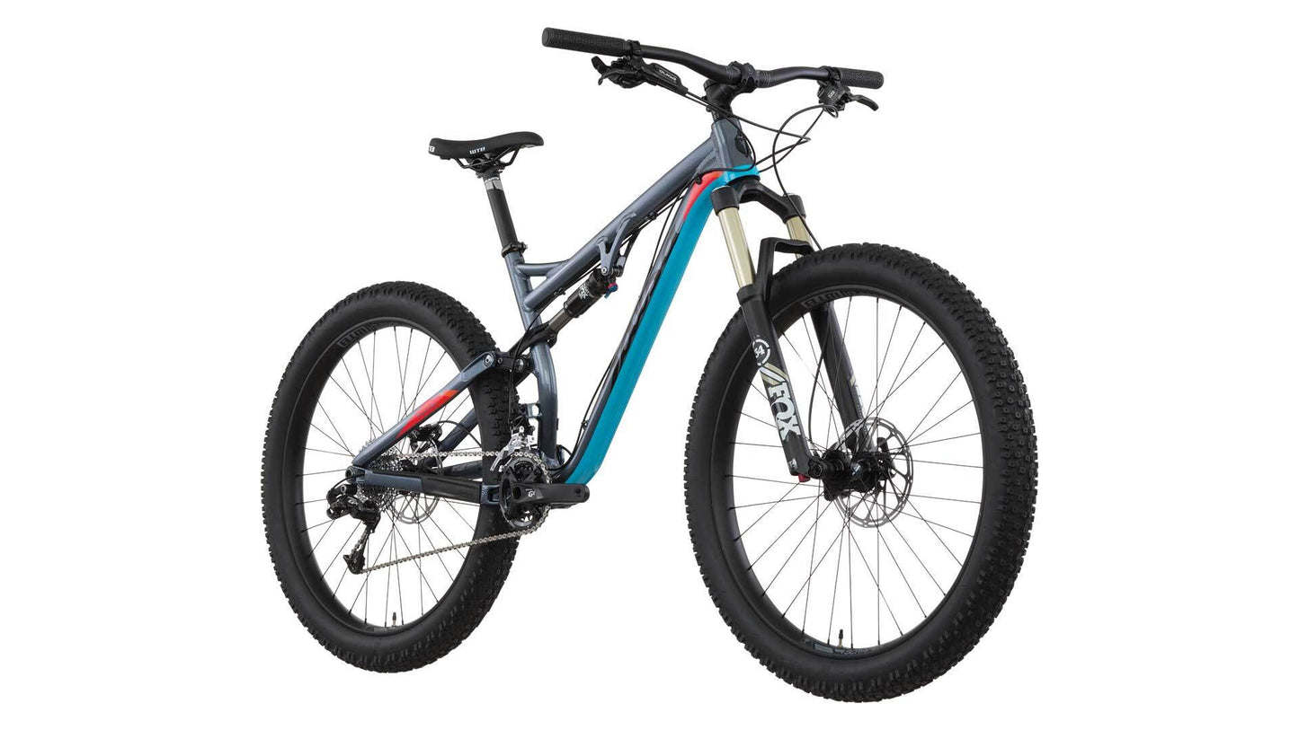 Salsa Pony Rustler GX1 bike blue color front three-quarter view