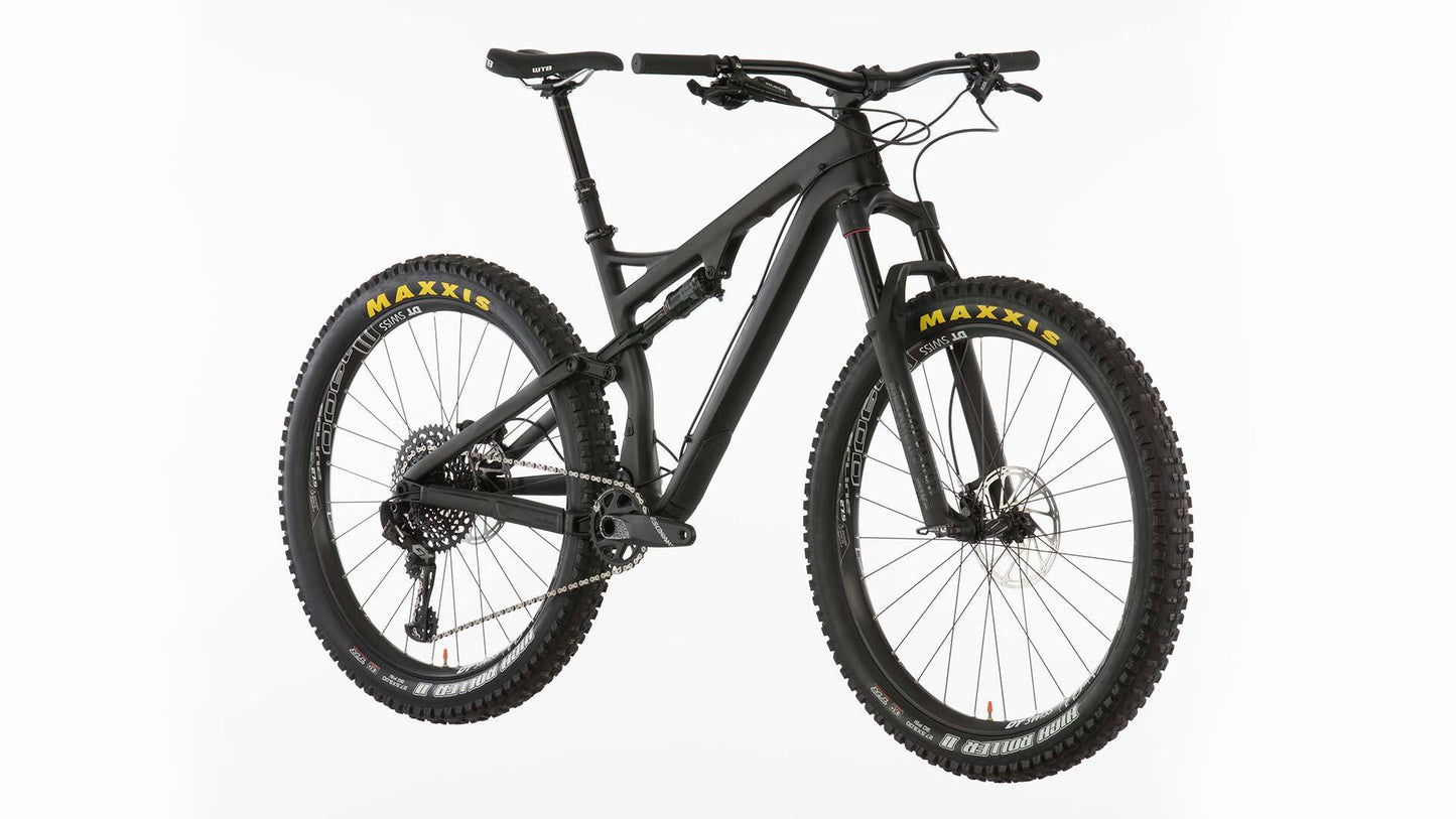 Salsa Pony Rustler Carbon GX Eagle bike carbon color front three-quarter view