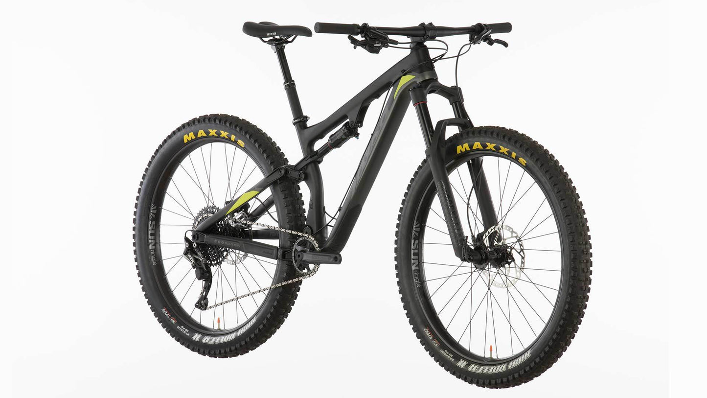 Salsa Pony Rustler Carbon SLX bike carbon color front three-quarter view