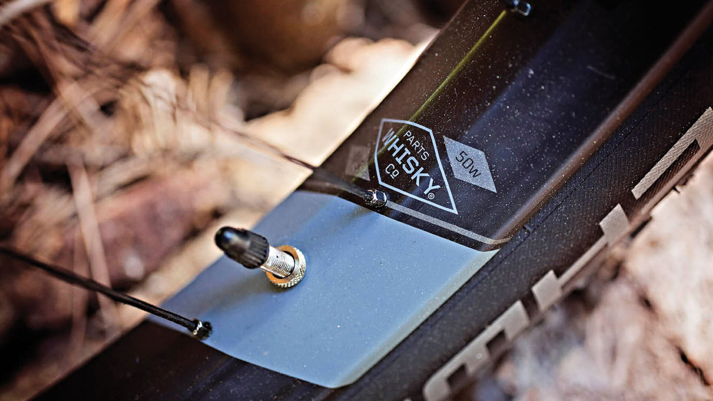 Salsa Pony Rustler Carbon XO1 bike rim and valve close-up