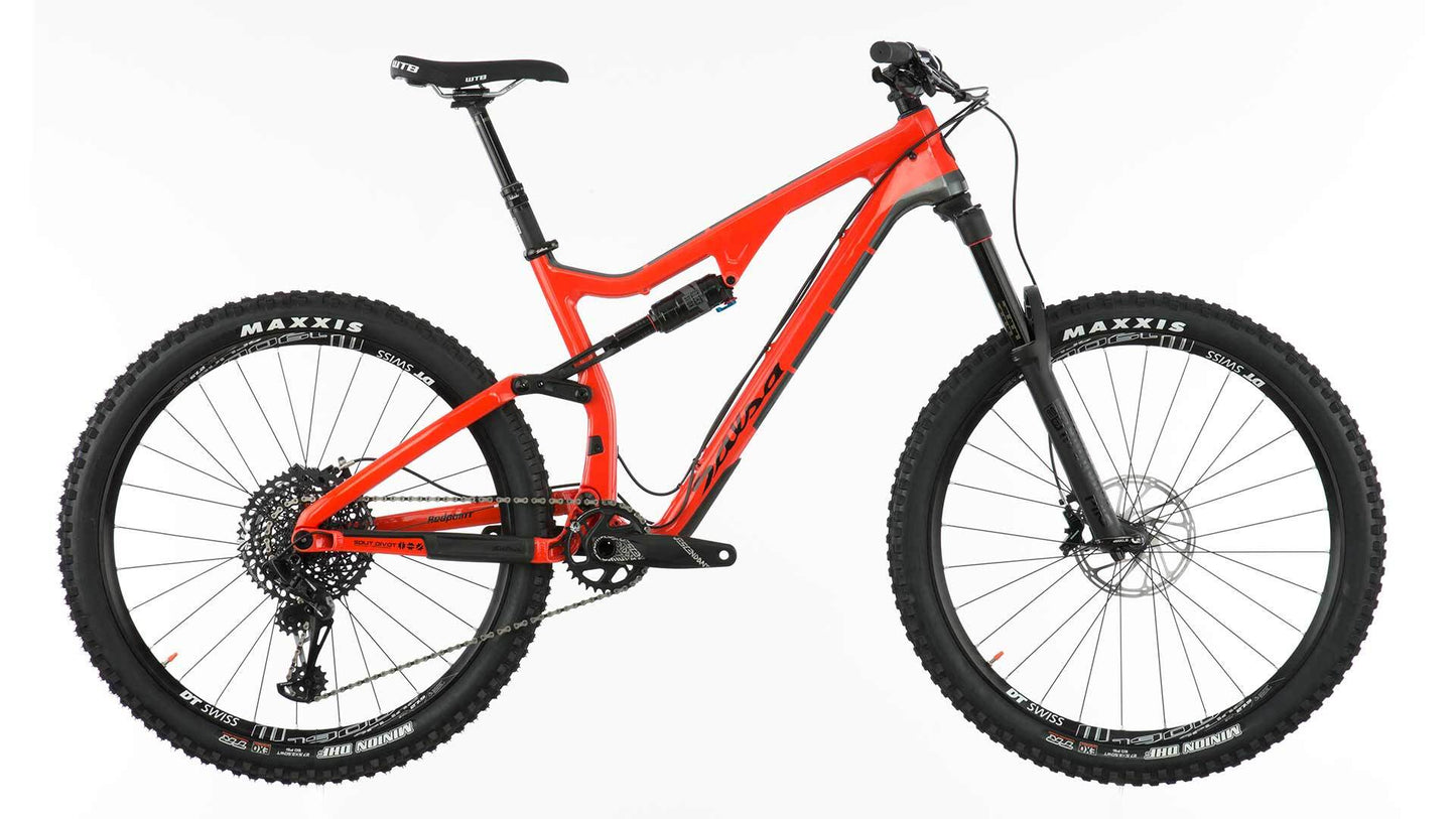 Salsa Redpoint Carbon GX Eagle bike red color side view