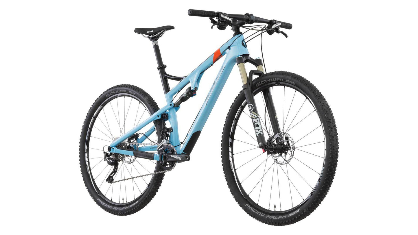 Salsa Spearfish Carbon SLX bike blue color front three-quarter view