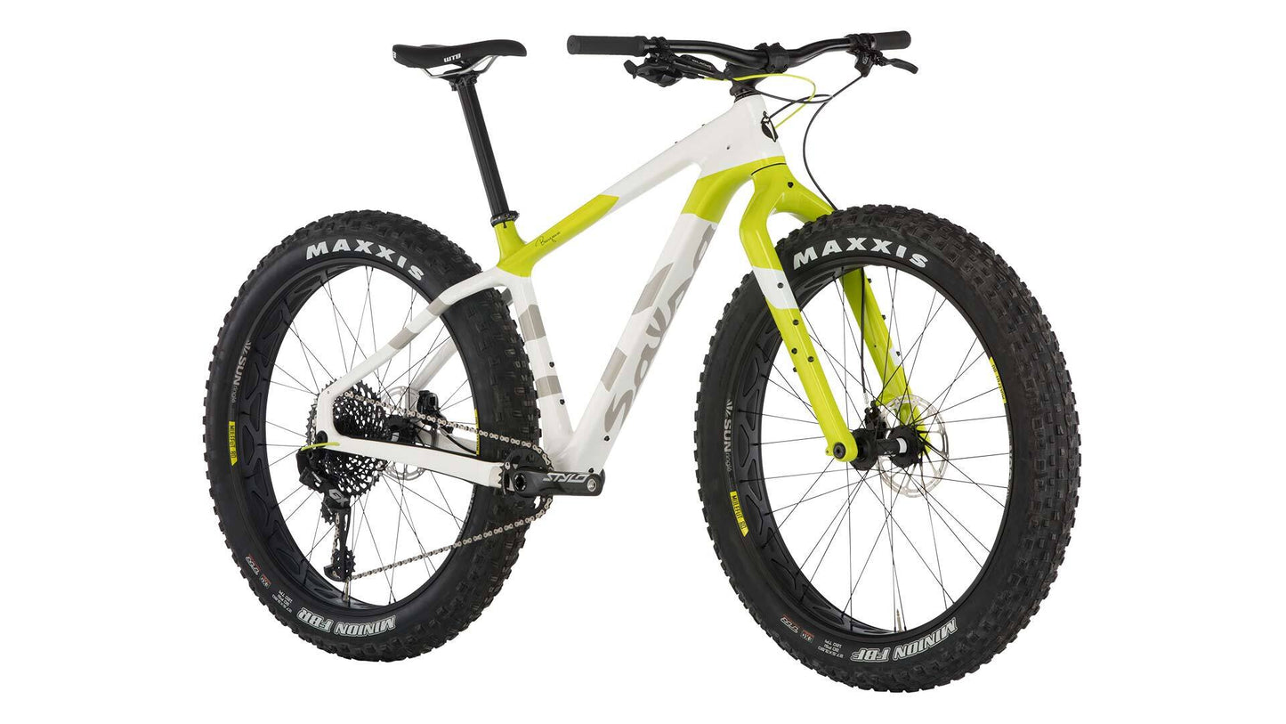 Salsa Beargrease Carbon GX Eagle bike front three-quarter view