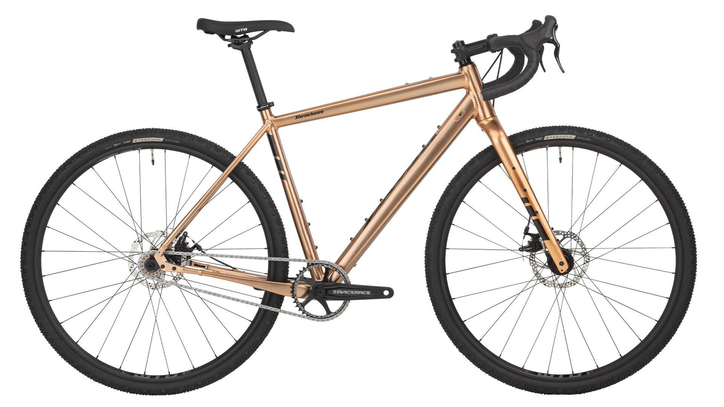 Salsa Stormchaser Single Speed bike copper color side view