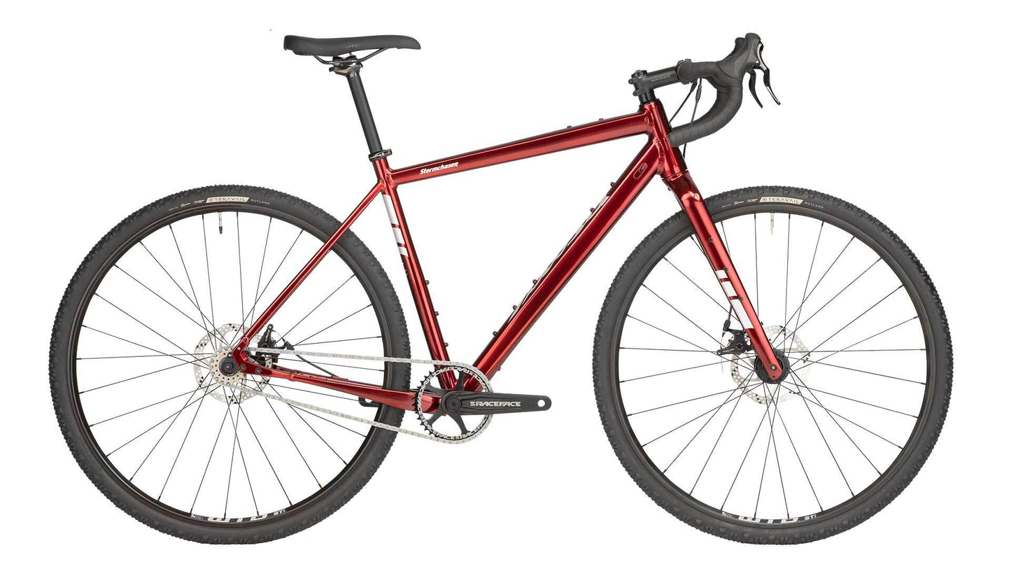 Salsa Stormchaser Single Speed bike red color side view