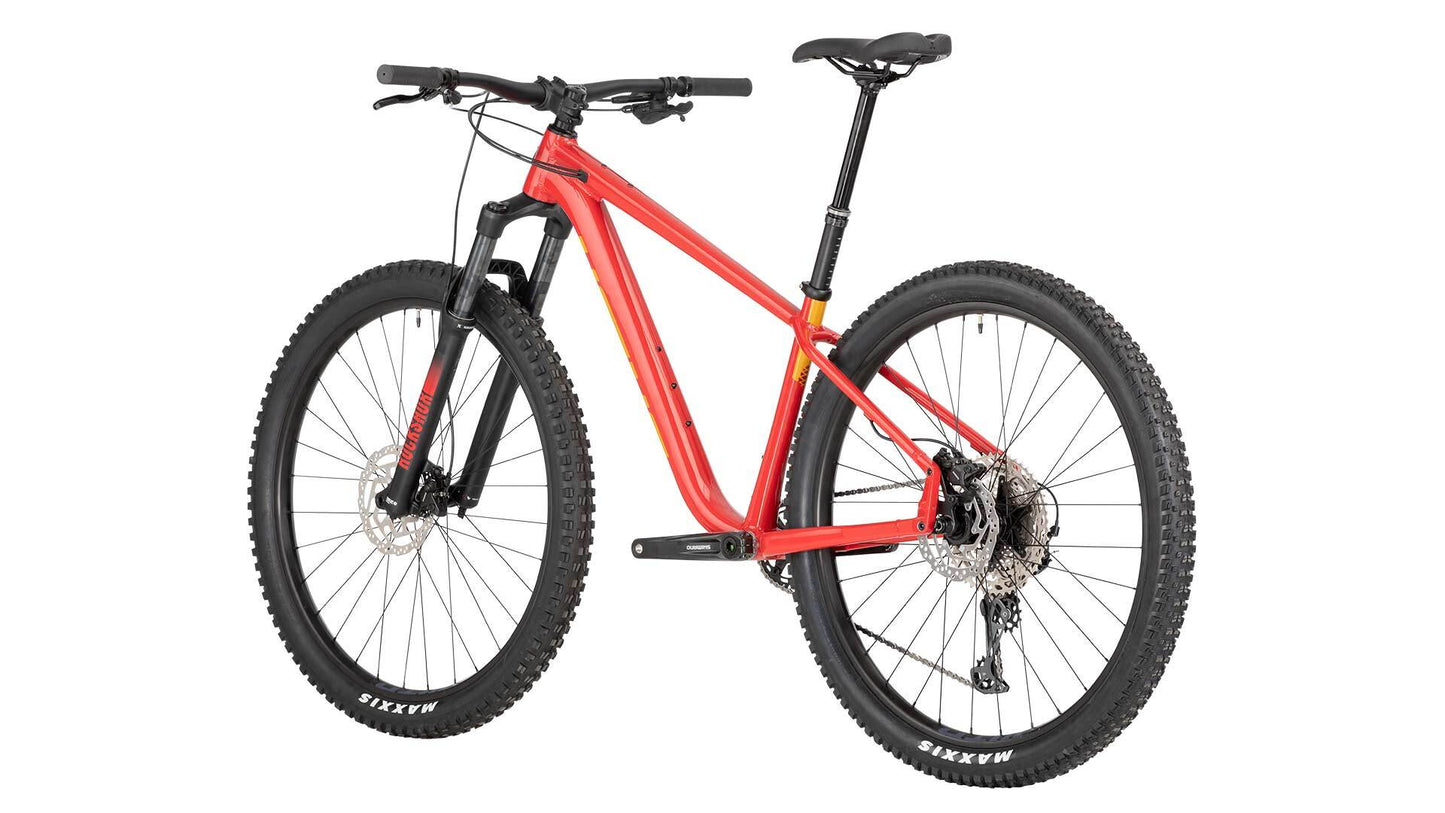 Salsa Timberjack SLX 29 bike red color rear three-quarter view