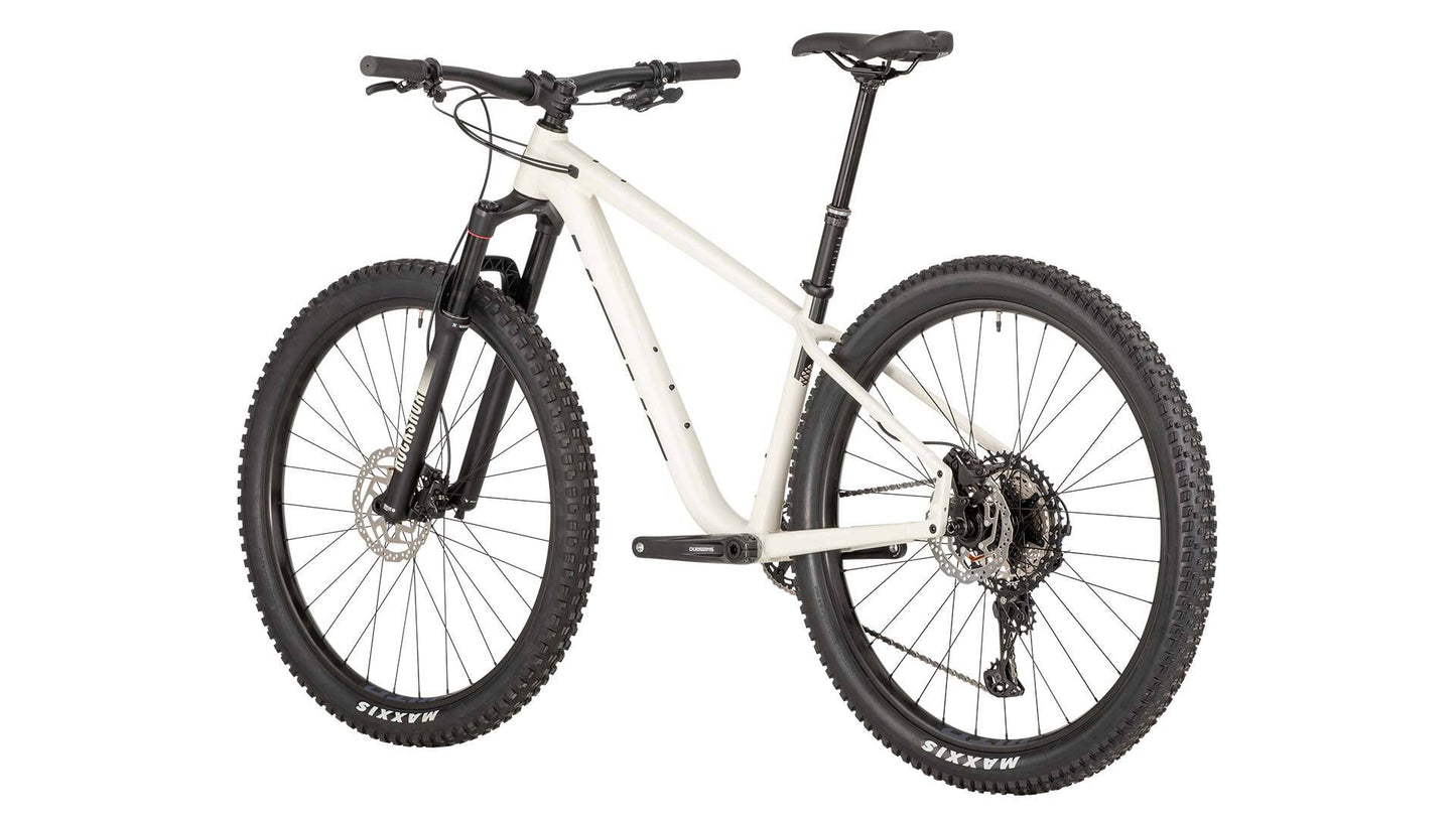 Salsa Timberjack XT 29 bike white color rear three-quarter view