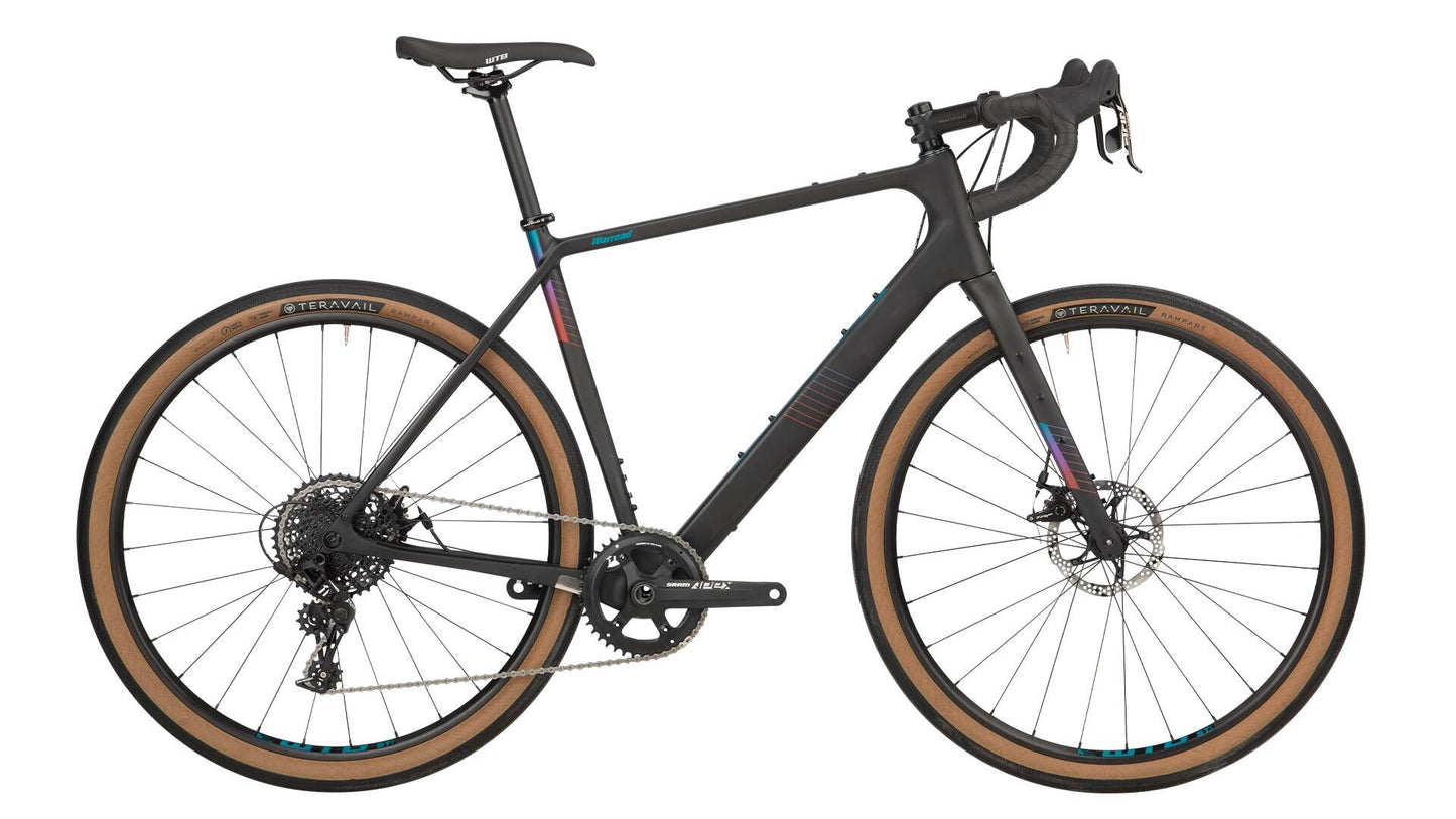 Salsa Warroad Carbon Apex 1 650b bike carbon color side view