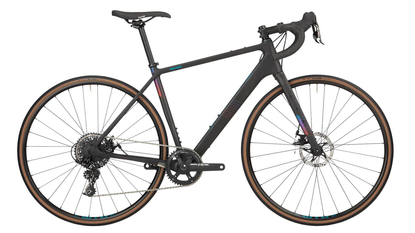 Salsa Warroad Carbon Apex 1 700c bike carbon color side view
