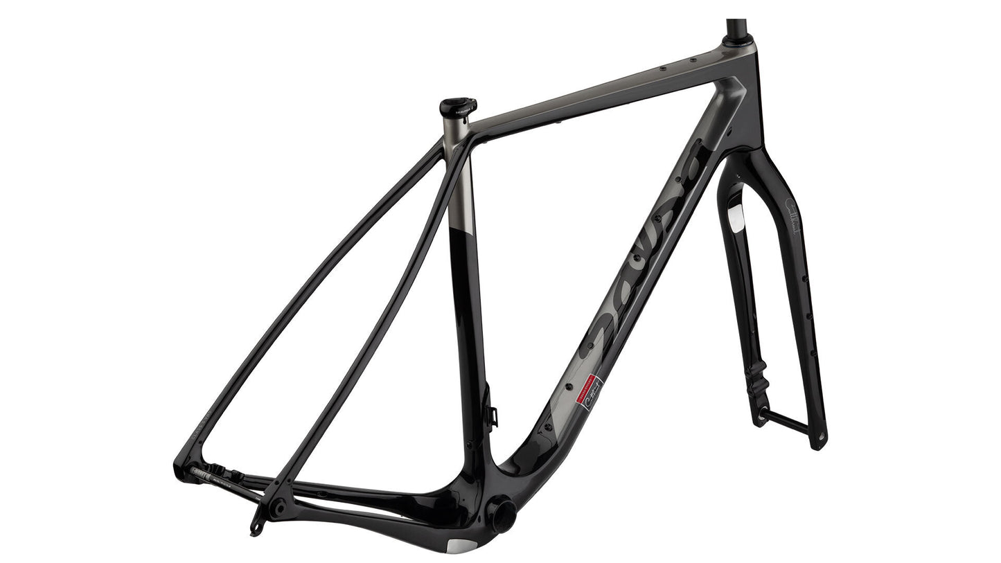 Salsa Cutthroat Carbon Frameset black color rear three-quarter view
