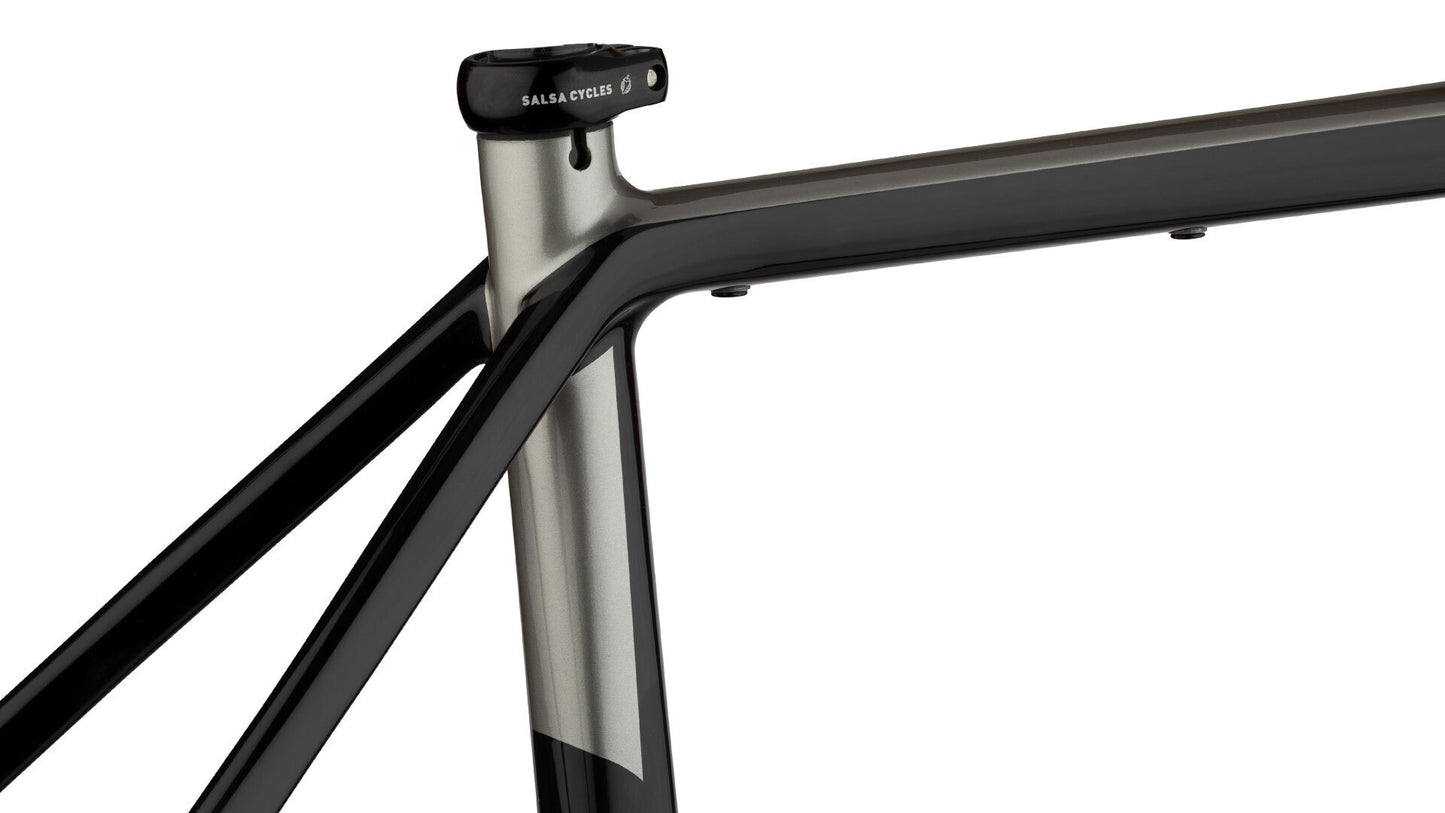 Salsa Cutthroat Carbon Frameset black color seat tube area focus