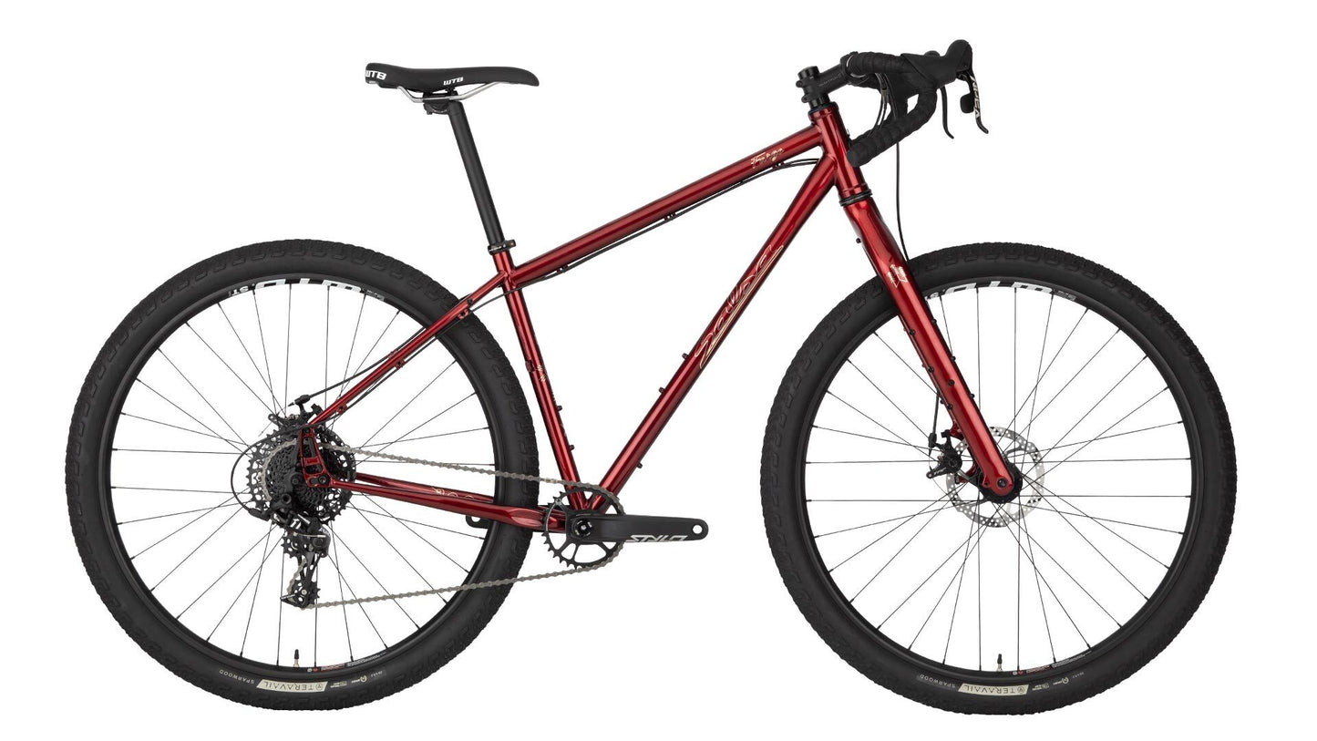 Salsa Fargo Apex 1 bike red color side view