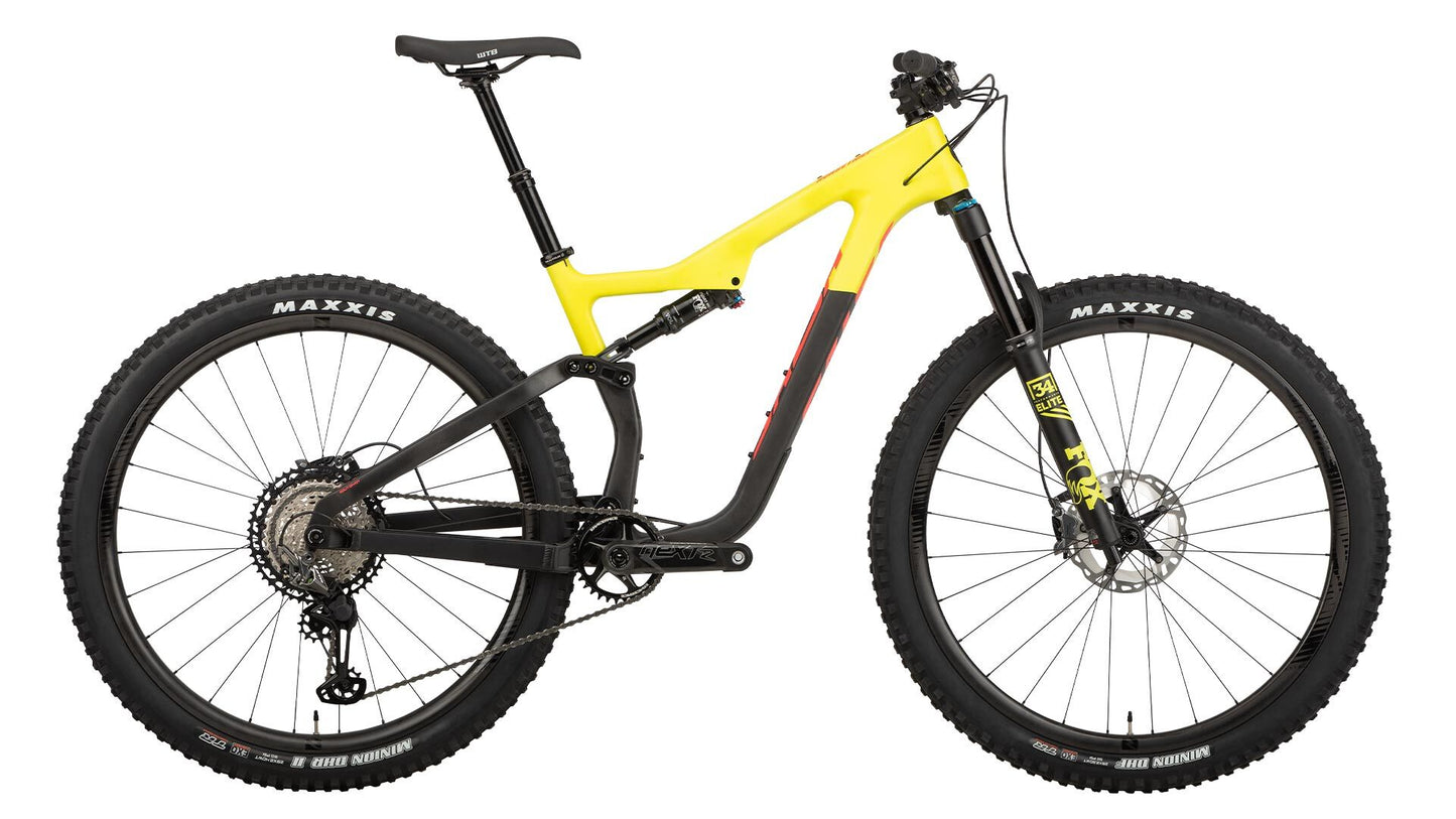 Salsa Horsethief Carbon XTR bike yellow and gray color side view