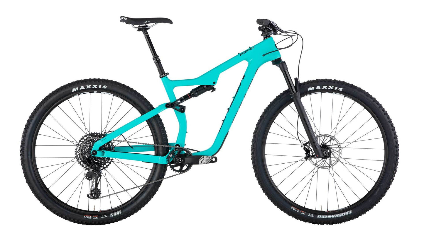 Salsa Spearfish GX Eagle bike blue color side view