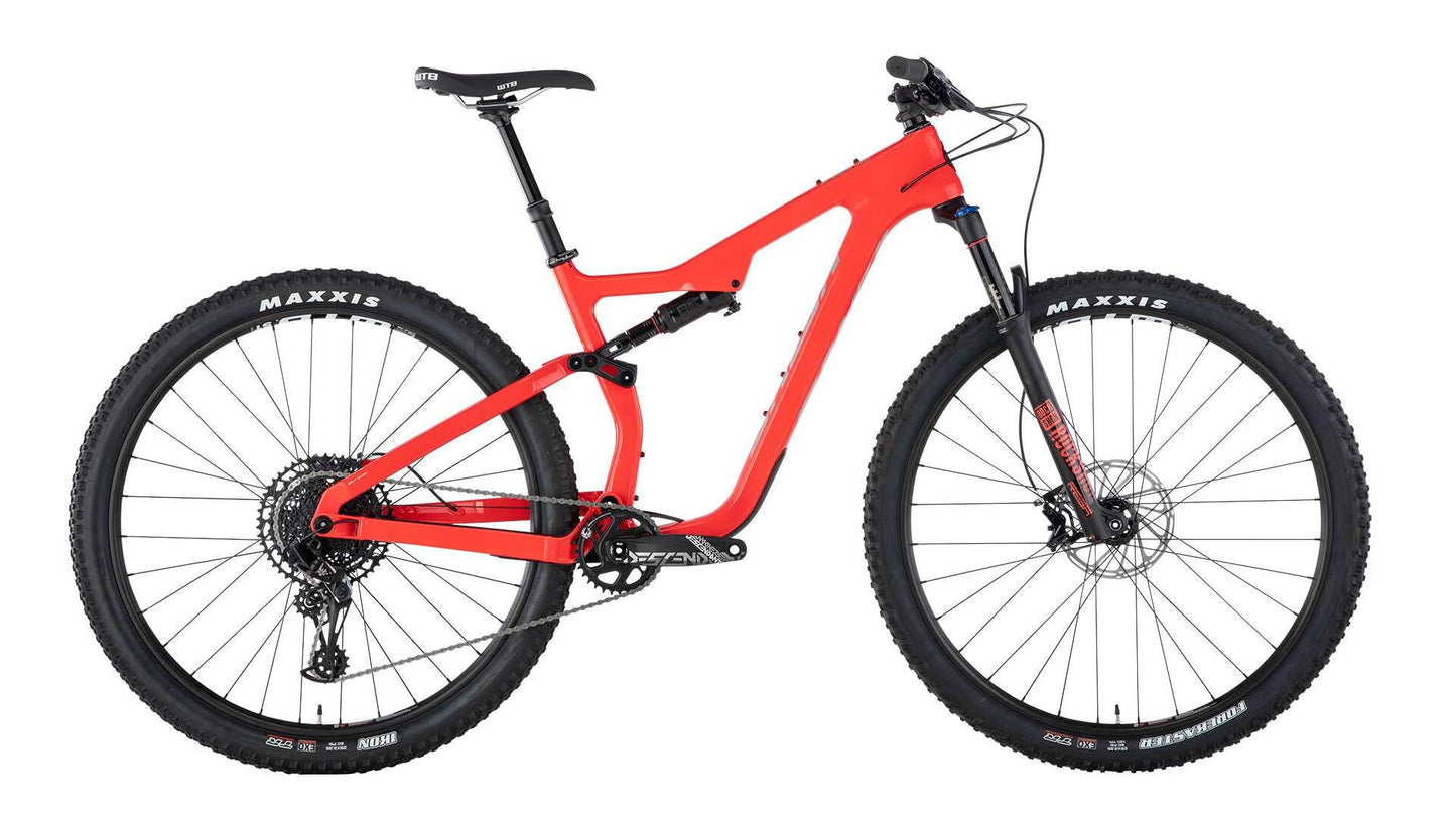 Salsa Spearfish Carbon NX Eagle bike red color side view