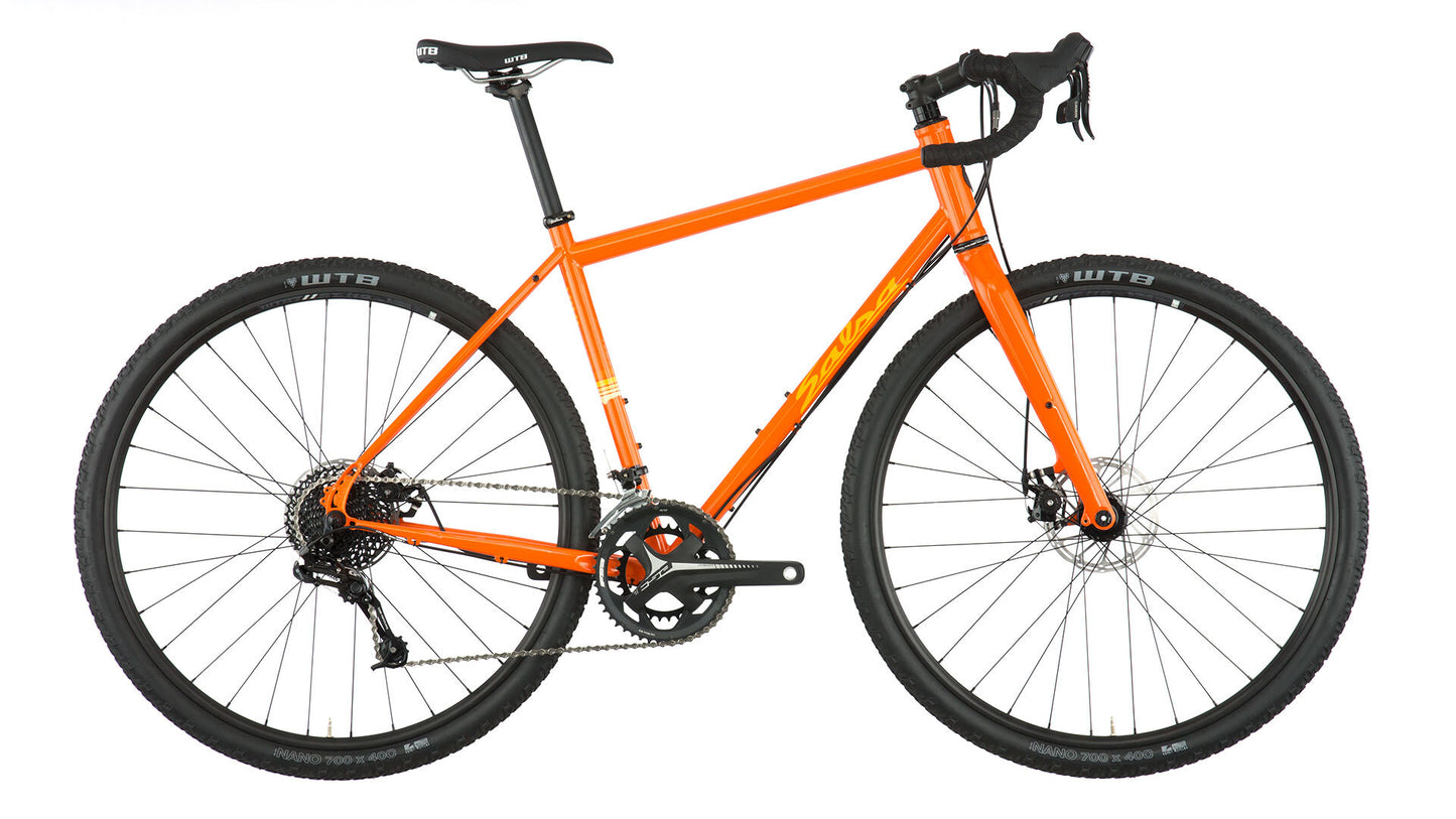 Salsa Vaya Apex bike orange color side view