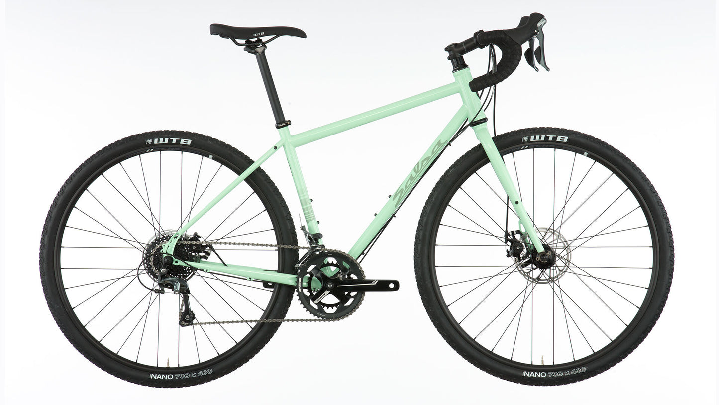 Salsa Vaya Tiagra bike mint color side view