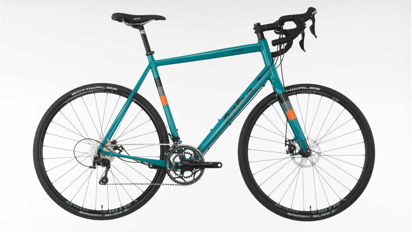 Salsa Warbird 105 teal color side view