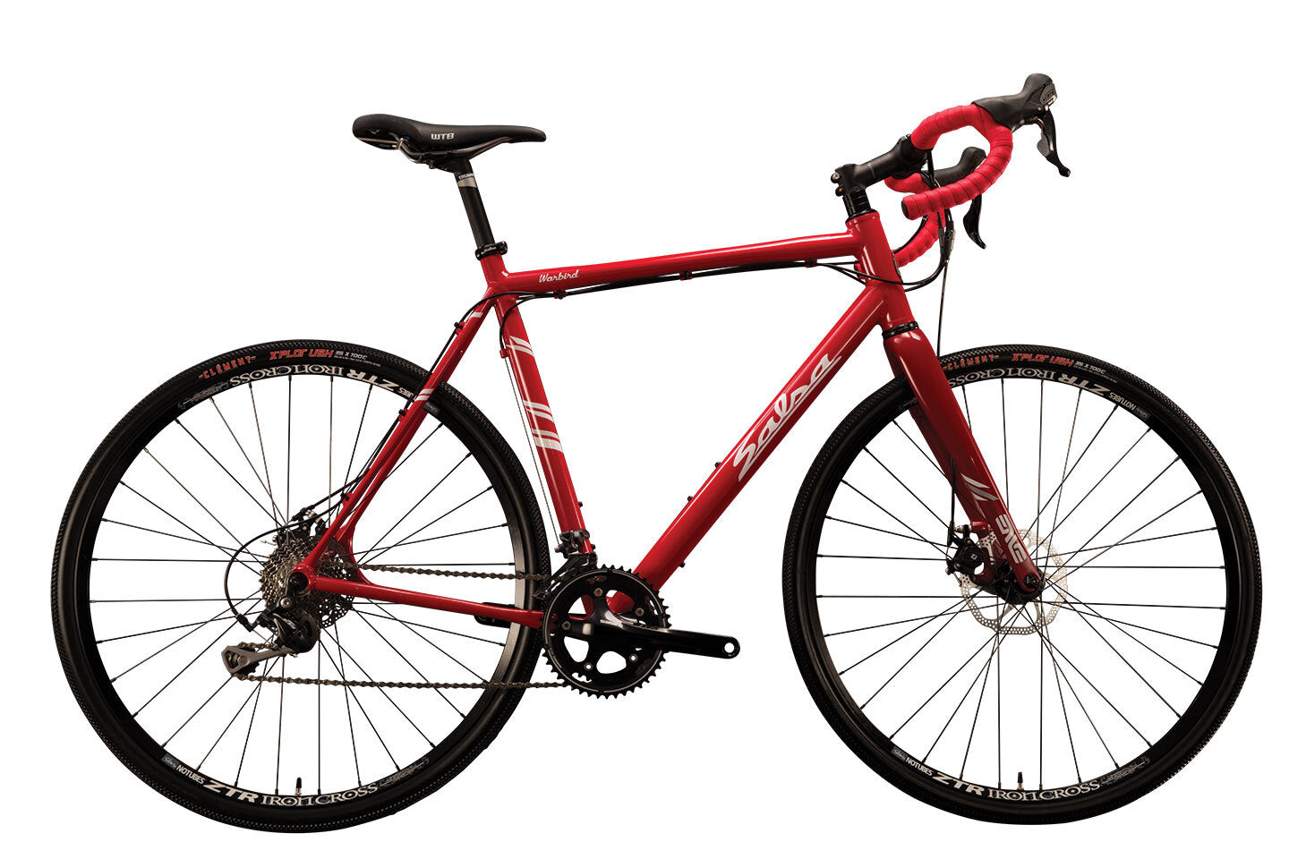 Salsa Warbird 2 bike red color side view