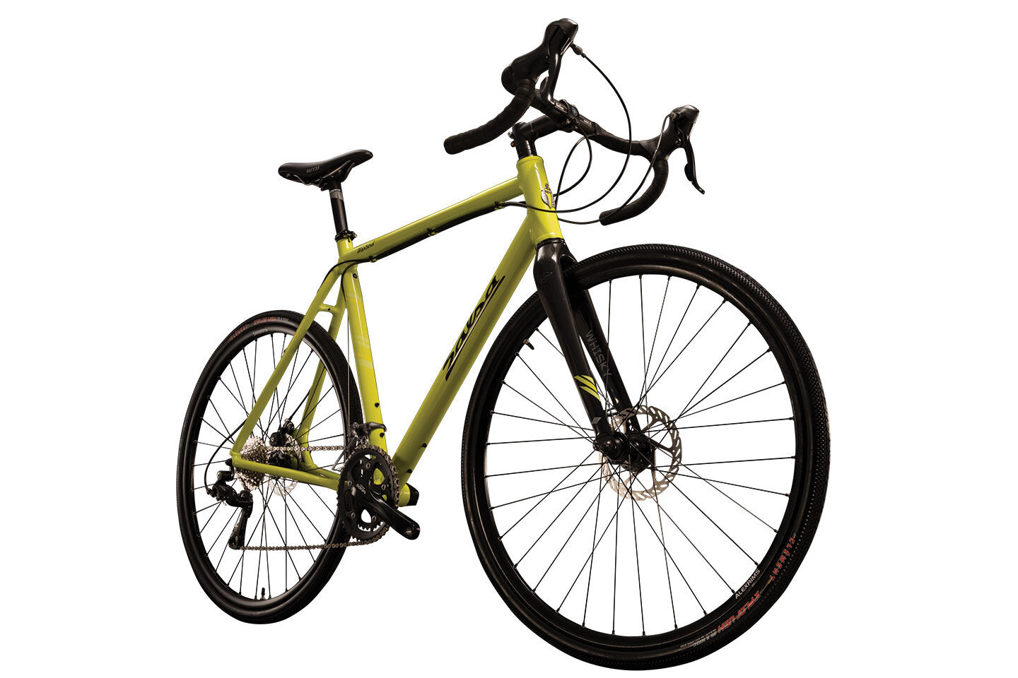 Salsa Warbird 3 lime green color front three-quarter view