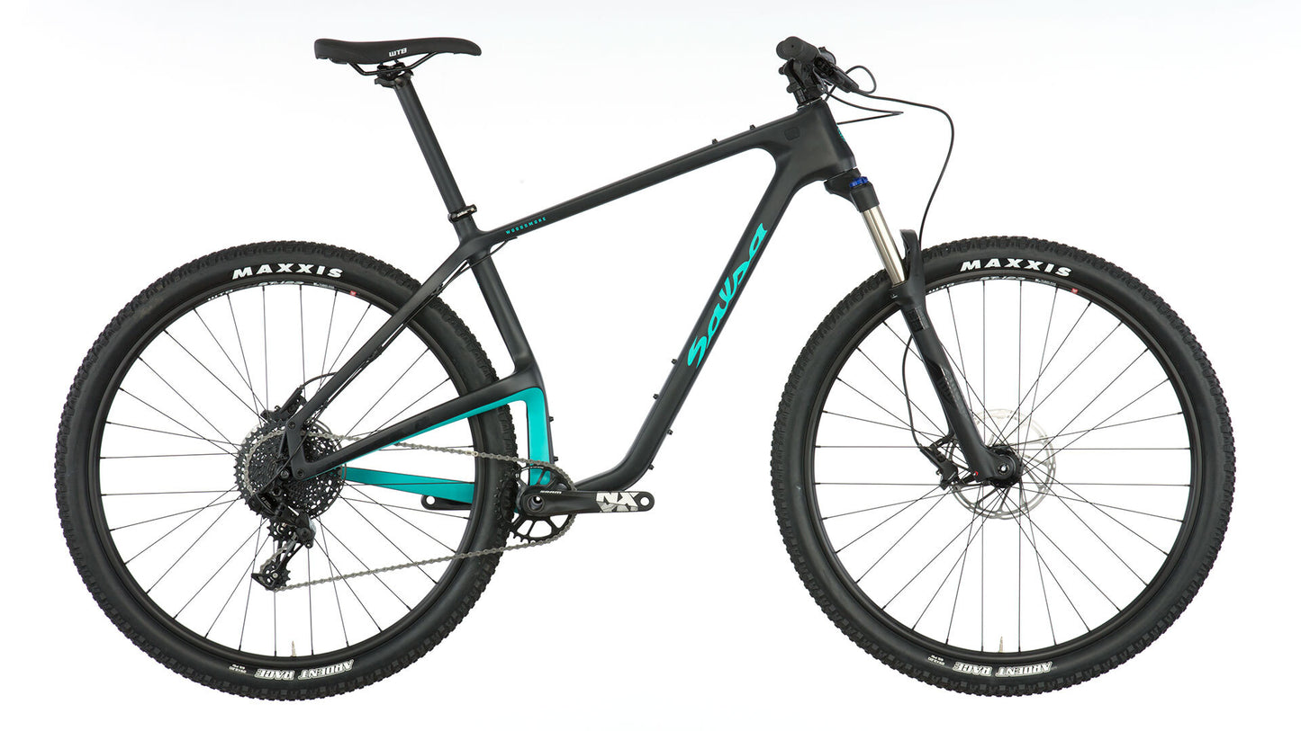 Salsa Woodsmoke Carbon NX1 29 bike carbon color side view