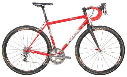 Salsa Primero bike red color side view