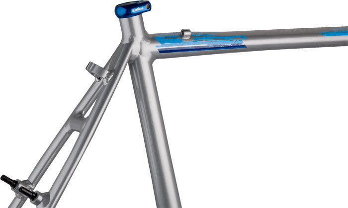Salsa Chili Con Crosso frameset silver color seat tube area focus