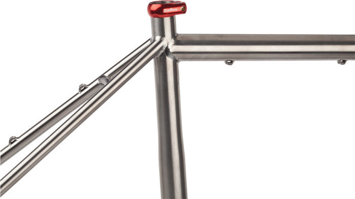 Salsa Colossal Ti frameset seat tube area focus