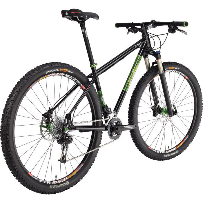 Salsa El Mariachi 2 bike black color rear three-quarter view